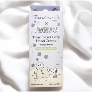 Creme Shop X Peanuts "Time to Get Cozy" Hand Creme, Wood Musk Scent-NEW